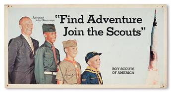 (BOY SCOUTS.) GLENN, JOHN. Find Adventure, Join the Scouts.